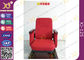 Pp. Shell für Publikumsstühle, Auditoriums-Theatersitzplätze des örtlich festgelegten Beines einziehbare in der roten Farbe fournisseur