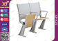 Studenten-intelligenter Schreibtisch und Stuhl-Sperrholz/Stahl-Rückseite für College-Möbel fournisseur